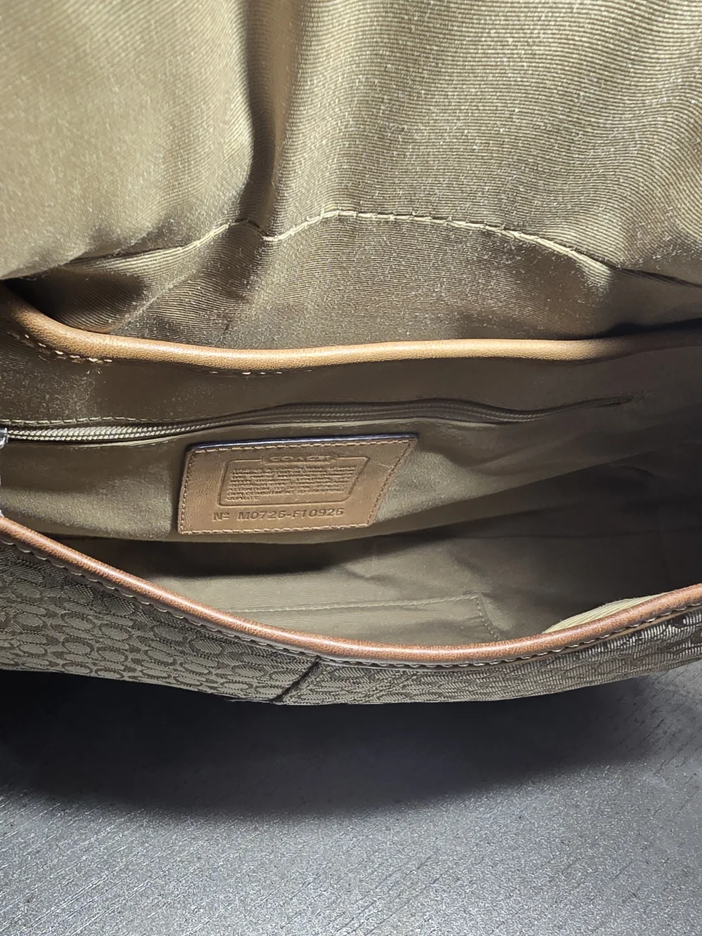 Coach brown signature